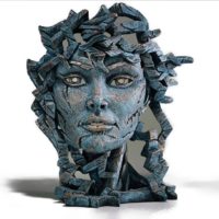 Buste de Vénus, couleur sarcelle, Edge sculpture, réf EDB03T